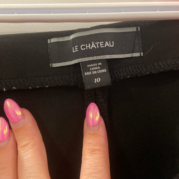 laser cut le chateau skirt black sz 10 - Picture 4 of 8